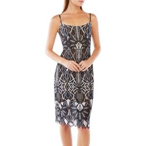 BcbgMaxAzria geometric lace dress
